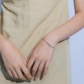 アイダ ブレスレット ラボグロウンダイヤモンド ステンレス ダイヤ ダイヤモンド チェーン シルバー お揃い ペアアクセ