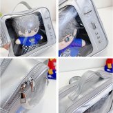 痛バッグ ぬいぐるみ 通販 透明バッグ 推し活グッズ ショルダーバッグ クリアケース マスコット収納 リュック ぬい撮り イベント用 かわいい レディース 痛ショルダー 見せバッグ オタ活バッグ ポーチ おしゃれ