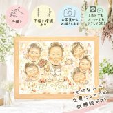 似顔絵 サンクスボード ギフト 贈り物 手描き 名入れ プレゼント サンクスボード 結婚式 婚礼 披露宴 感謝 大人数 新婦 親族 両親 新郎 名入れ 下書き確認 修正無料 親孝行 喜ばれる サプライズ 宝物 婚礼 思い出 感謝ボード 披露宴 同窓会 傘寿祝い 結婚祝い バレンタインデー メモリアルギフト イラスト 古希祝い ホワイトデー 喜寿祝い キレイ 感動