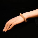 天然石ブレスレット【柔らかに繊細に広がる金針】11mm ゴールドルチルクォーツ 一点物【GHB212】浄化発送 京海堂