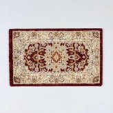 ラグ カーペット 玄関 屋内 屋外 輸 入 ネカル アイボリー 約50×80cm 長方形 民族調 エスニック モダン シンプル オールシーズン 丈夫 50×80cm ルカス レッド 新生活