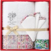 【直送】LIBERTY リバティ プリマロゼッタ バス フェイスタオル ミニハンカチセット [26-7077-085] PR-2450 ピマコットン 超長綿 甘撚り糸 光沢 ふっくら やわらか 高級 内祝い お返し 贈り物 ギフト
