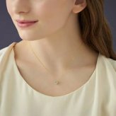 【無料ラッピング】  ヨンドシー 4℃ EAU DOUCE４℃ Summer Collection K18イエローゴールド ネックレス クォーツ グリーンアメシスト  ブランド 正規品 新品 ギフト プレゼント 人気 おすすめ 誕生日 記念日 クリスマス 送料無料