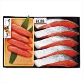 送料無料 お歳暮　 辛子明太子･紅鮭詰合せ AJI-MB-15 ※11/2以降の出荷予定となります。北海道・沖縄・離島は配達不可 全国送料無料 お歳暮ギフト 早割 お歳暮2026 御歳暮 御見舞 お見舞い お取り寄せ グルメスイーツ