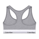 カルバンクライン Calvin Klein(CK) ブラ&ショーツ セット ロゴ 無地 ノンワイヤー アンダーウェア インナー 下着 QF8493+QF8520 レディース グレー