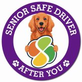 カーサイン 高齢者マーク SENIOR SAFE DRIVER アイリッシュセター マグネット 強力 直径13cm 肉球 日本製 車 ステッカー