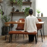 infinite ダイニングテーブル W150 IFDT0406 食卓 幅150cm 奥行75cm 高さ72cm ヴィンテージ おしゃれ 幅150 pcデスク 奥行75 デスク 天然木 無垢 新生活