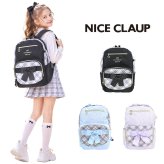 NICECLAUP イリス デイパック 15L リュックサック 大容量 かばん カバン 鞄 バッグ 普段使い 使いやすい キッズ 女の子 ギフト プレゼント ブラック nc424
