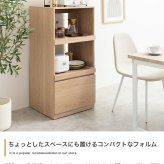 レンジ台 キッチン収納 収納 引出し付 シンプル コンパクト すっきり 省スペース 一人暮らし ワンルーム幅55cm キッチン リビング ダイニング ホワイト ストーン：