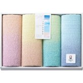 ソライロタオル フェイスタオル 4枚セット [26-7545-070] SO4064 ｜ さわやかなカラーの日常使いしやすいタオル 綿100％ ｜ 内祝い お返し 御礼 お祝い 贈答品 ｜ タオルギフト アソート 32×75cm ｜ 化粧箱入り