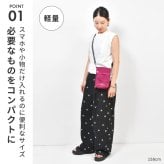 ミニショルダーバッグ 縦型 anello GRANDE アネロ グランデ ナイロン 撥水 はっ水 レディース 斜め掛け 軽量 大人 学生 ポシェット サコッシュ メンズ レジャー アウトドア カジュアル ミニバッグ サブバッグ 海外 旅行 貴重品収納 小さめ ブラック ブルー ピンク ネイビー