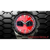 ジーダ ZEEDA スピードウルフ SPEED-WOLF GT-RED 腕時計 メンズ メカニカルクォーツ クロノグラフ SPW-GRD