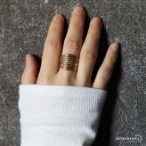 ステンレス 多重ラインリング ごつめ 不規則 ニュアンスリング メタルリング オープンリング ワイドリング ゴールド シルバー 指輪 太め 大きめ 存在感 お洒落 幾何学 個性的 プチプラ レディース 女性 金属アレルギー対応