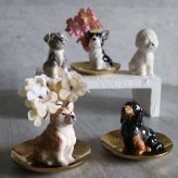 アニマルベース フラワーベース 花瓶 アニマル 置物 インテリア 雑貨 プレゼント インテリア 雑貨 花びん アニマル 動物 かわいい おしゃれ フラワースタンド コンパクト オフィス デスク シマエナガ ANIMAL VASE 贈り物 ねこ柴犬 トイプードル