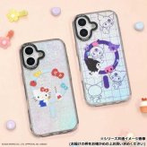 iPhone17 ケース ハローキティ MagSafe 対応 カバー サンリオ キャラクター 耐衝撃 TPU クリア インナーシート付 ストラップホール付 おしゃれ かわいい スマホケース サンリオ正規ライセンス品
