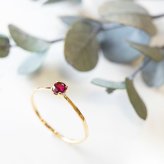  当店厳選 ルビー Ruby Fine Ring 18金 K18 リング 指輪 ルビー 極細リング 華奢リング 細リング ピンキーリング 18金リング ルビーリング 地金リング 誕生日 プレゼント ギフト