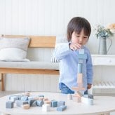 知育玩具 2歳から 木製 積み木 ウドゥンブロックス 50ピース 3色展開 おもちゃ 出産祝い 誕生日プレゼント 男の子 女の子 レーベルレーベル