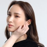 ステンレス つぶつぶ 5連イヤーカフ 大ぶり メタルイヤーカフ 存在感 ゴールド 18KGP 片耳1点 可愛い プチプラ 耳の穴不要 痛くない レディース 女性 金属アレルギー対応フェイクピアス ノンホール イヤリング