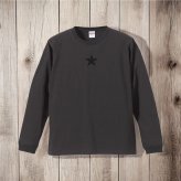 Tシャツ 星 GTO 5.6オンス ハイクオリティー ロングスリーブTシャツ グレージュブラック リミテッド 期間限定 2年連続入賞のデザイン メンズ レディース 普段着に オリジナルデザイン 特攻服 オラオラ系 暴走族 暴走天使 卒業式 ヤンキー チョイ悪 おしゃれ
