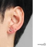 シルバー925 極小ピアス トライアングルピアス 三角 アンティークピアス シルバー 小さい ミニマム スタッド シンプル ワンポイント 片耳1点 メンズ 男性 金属アレルギー対応 イヤリング