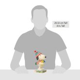 スヌーピー&ウッドストック ハグ 20.3cm クリスマス | ジムショア ピーナッツ グッズ フィギュア 人形 置物 彫刻 Jim Shore 正規輸入品