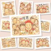 還暦のプレゼントに、ありがとうの気持ちが、まっすぐ届く贈り物です。修正無料で、納得しながら進められます。 似顔絵 還暦 贈り物 手描き プレゼント ギフト 名入れ 還暦 誕生日 記念 お祝い 大人数 おじいちゃん 祖父 祖母 おばあちゃん 下書き確認 名入れ 修正無料 そっくり 宝物 サプライズ 似てる 長寿 一生もの 還暦 傘寿 メモリアル 闘病中の方への励まし オーダーメイド クリスマス