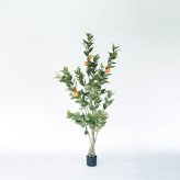 観葉植物 造花 レモンの木 BROWN 全高約183cm 大型 実付き フェイクグリーン 高級 本物そっくり リアル おしゃれ インテリア 人工観葉植物 アーティフィシャルグリーン オフィス 店舗 カフェ 開店祝い 室内 リビング 玄関 風水 果樹 檸檬