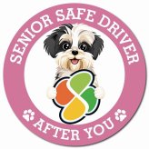 カーサイン 高齢者マーク SENIOR SAFE DRIVER マルックス マグネット 強力 直径13cm 肉球 日本製 車 ステッカー