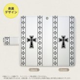 SH-04L/SHV44 AQUOS R3 手帳型スマホケース カバー ゴシック クリア 黒  nk-004s-r3-dr1005