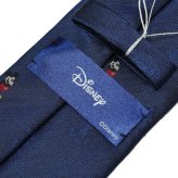 ディズニー／ネクタイ・ミッキーマウス柄 Disney シルク100%　プレゼント ギフト フレッシャーズ  父の日　キャラクター 送料無料 DN925071 青紺 