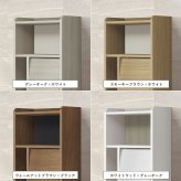収納家具 ラック ディスプレイ ALE-1260 ミドルタイプ 日本製 フラップ扉 収納棚 扉付き 3段 本棚 幅60 高さ120 飾り棚 北欧 おしゃれ リビング収納 マガジン デザイン 木製 A4