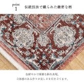 玄関マット 玄関 マット トルコ製 ウィルトン 織り クラシカル柄 上品 繊細 立体感 超高目付 肌触り柔らか 抗菌防臭 消臭 丈夫 へたりにくい 1年中 ソファー前用 サイド用 約60×95cm 高級感 重厚感がある ウィルトン玄関マット ポリエステル