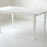 アンティーク家具調 ダイニングテーブル 伸長式 リプロダクション オーク ドローリーフテーブル アンティーク家具 折りたたみ 英国スタイル 食卓テーブル ホワイト 新生活