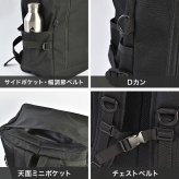 リュック Airwalk エアウォーク バックパック メンズ レディース 45L 大容量 リュックサック 大きい ボックス型 スクエア型 A4 A3 PC 収納 ポケット 部活 出張 旅行 通勤 通学 修学旅行 林間学校 2泊 3泊 アウトドア スポーツ ブランド シンプル 高校生 無地 黒 ブラック