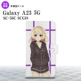 Galaxy A23 GalaxyA23 手帳型スマホケース カバー 女の子 キャラ 紫 2022年 10月発売 nk-004s-a23-dr1329