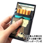 シガレットケース 江戸兵衛 風神 雷神 日本 伝統 渋い 和柄 かっこいい レギュラー タバコケース 85mm 選べる プッシュオープンタイプ おしゃれ 小物入れ ペンギンライター メンズ ギフト プレゼント グレー イエロー