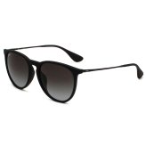レイバン Ray-Ban サングラス エリカ ローブリッジフィット UVカット アイウェア ボストン ウェリントン 0RB4171F 622/8G 57 メンズ レディース ユニセックス ラバーブラック+ライトグレーグラデーション ダークグレー 海外正規品
