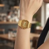 箱なし 希少デザイン カシオ 腕時計 メンズ レディース ゴールド チプカシ CASIO 海外モデル デジタル 市松模様 レトロ アラーム ストップウォッチ プレゼント ギフト 成人 卒業 入学