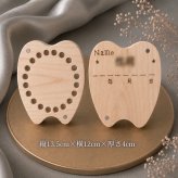 国産ヒノキのビッグな乳歯ケース｜大容量の木製乳歯入れ｜成長の記念・出産祝い・ギフト