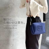 LA FILLE DES FLEURS ショルダーバッグ レディースバッグ ラ フィーユ デ フルール ネイビー / カーキ 軽い 肩掛け バッグ レディース おしゃれ トラベルバッグ 旅行 コンパクト 斜め掛け 小型バッグ ミニバッグ ポシェット 鞄 カバン