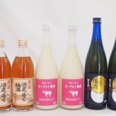 梅酒のみ比べ6本セット(ヨーグルト梅酒(福岡) 八鹿の酒蔵で造った梅酒(大分) 無添加上等梅酒(鹿児島)) 720ml×4本 500ml×2本