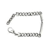DIESEL ディーゼル DX0966040 メンズ ブレスレット アクセサリー シルバー ロゴプレート プレゼント【海外正規品】送料無料