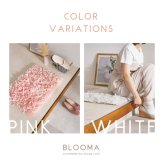 ひらひらパイルのシャギーマット Blooma（ブルーマ） 約40×60cm ポリエステル お部屋をふわりと彩るシャギーマット やさしいカラーで空間を明るく上品にまとめ 置くだけで“大人かわいい”雰囲気に整います 幅広パイルとツイストパイルを織り交ぜた