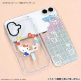 iPhone17 ケース ハローキティ MagSafe 対応 カバー サンリオ キャラクター 耐衝撃 TPU クリア インナーシート付 ストラップホール付 おしゃれ かわいい スマホケース サンリオ正規ライセンス品