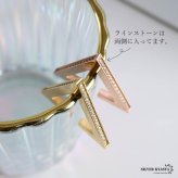 ステンレス トライアングルイヤーカフ フェイクピアス ノンホール 三角 穴不要 メンズ レディース 耳飾り シンプル ゴールド 金 片耳用 イヤリング 男性 女性