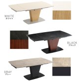 ダイニング家具 ダイニングテーブル 幅140cm 単品 セラミック アイアン 食卓テーブル 4人掛け 4人用 ブラック 黒 石目調 石目 テーブルのみ モダン シンプル おしゃれ 木製 食卓 テーブル単品