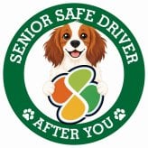 カーサイン 高齢者マーク SENIOR SAFE DRIVER コーイケルホーンディエ ステッカー シール 直径13cm 肉球 日本製 車