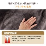 電気掛け敷き毛布 フランネル 190×130cm ダニ退治 洗える 電気毛布 掛け敷き 掛け毛布 敷き毛布 電気掛敷毛布 TEKNOS テクノス EM-741F