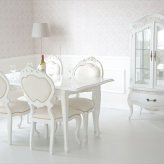 ダイニング家具 テーブル 4人 ダイニング チェア 楕円 伸縮 伸長式 5点セット BR アンティーク調 ロココ調 姫系 猫脚 ヨーロピアン 輸入家具 オシャレ クラシック かわいい 北欧