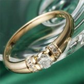 K18PG 18金 ピンクゴールド ダイヤモンド リング 0.28ct 指輪 21号 天然ダイヤ 18K ダイヤリング 爪なし フチあり ジュエリー レディース プレゼント ギフト ラッピング 記念日 誕生日 婚約 大きいサイズ